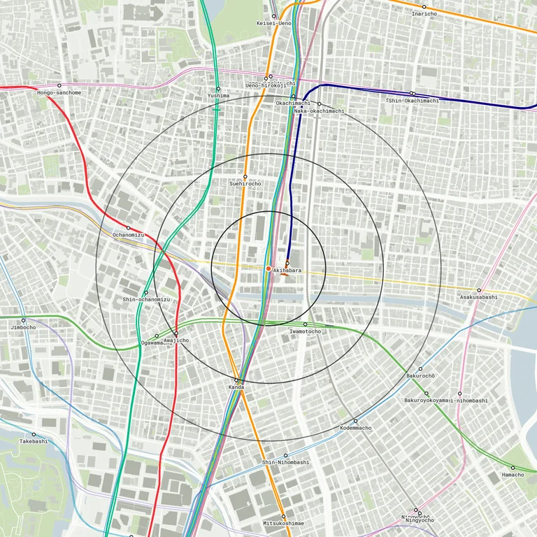 Map of Akihabara
