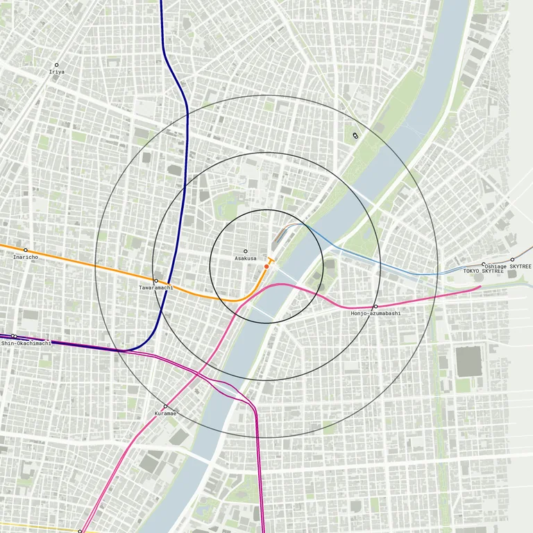 Map of Asakusa