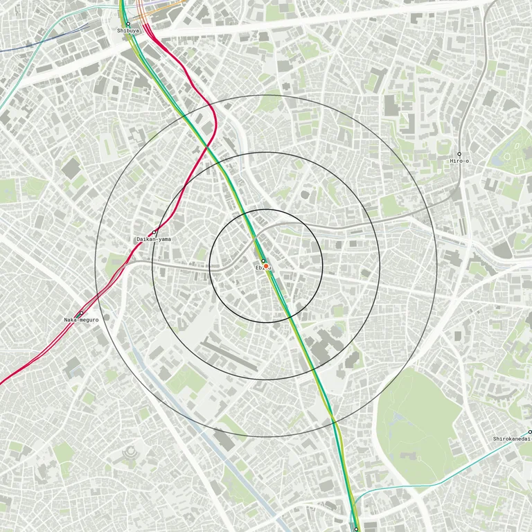 Map of Ebisu