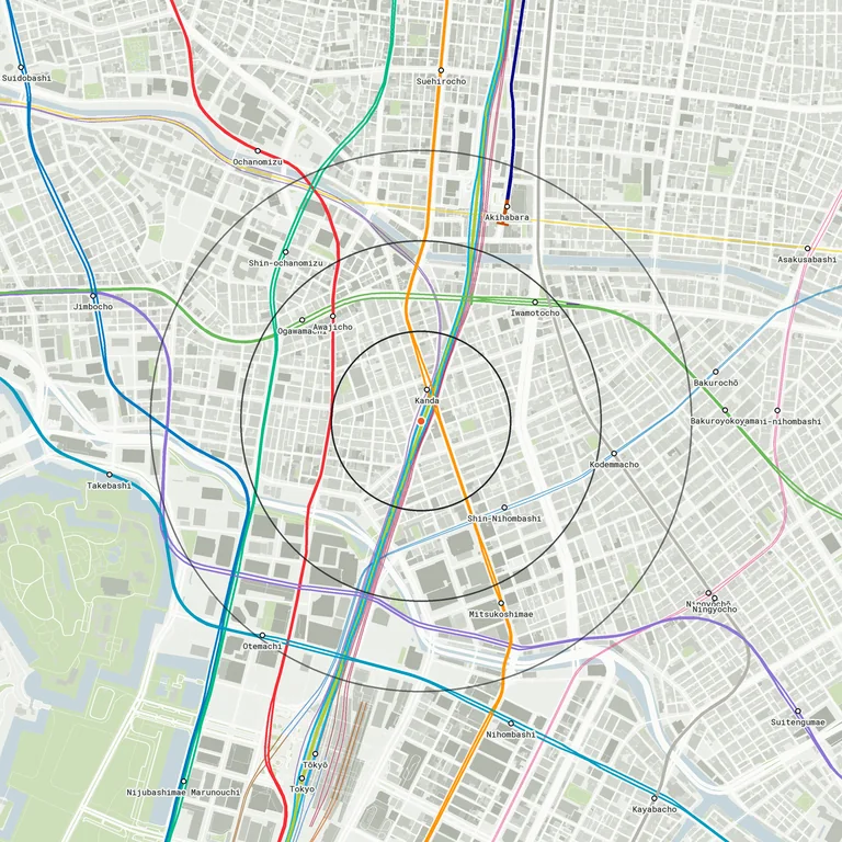 Map of Kanda