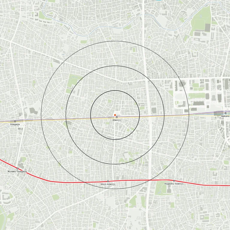 Map of Koenji
