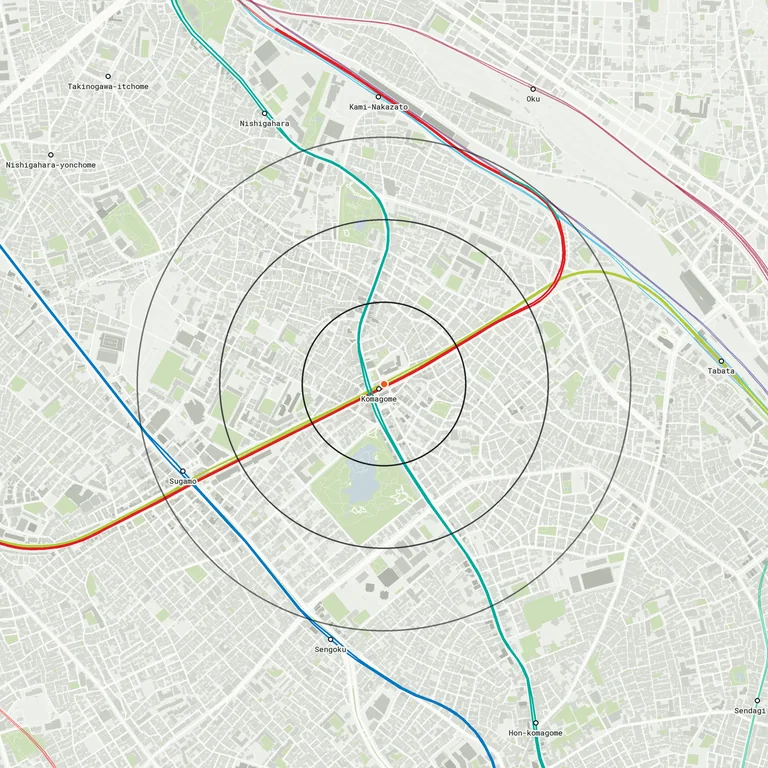 Map of Komagome