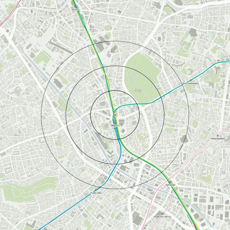 Map of Meguro