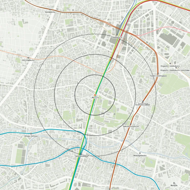 Map of Mejiro