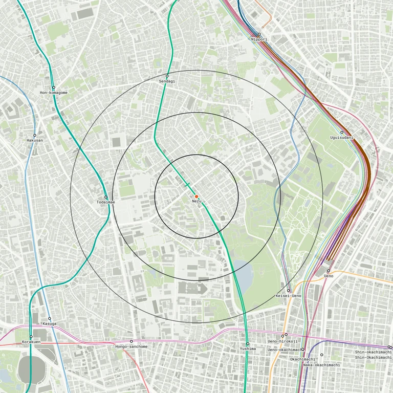 Map of Nezu