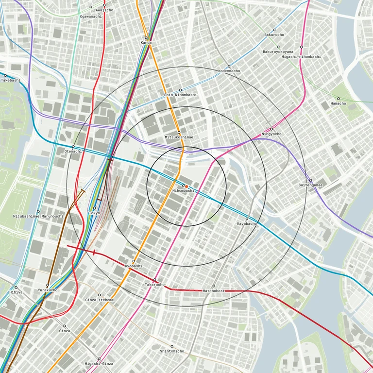 Map of Nihonbashi