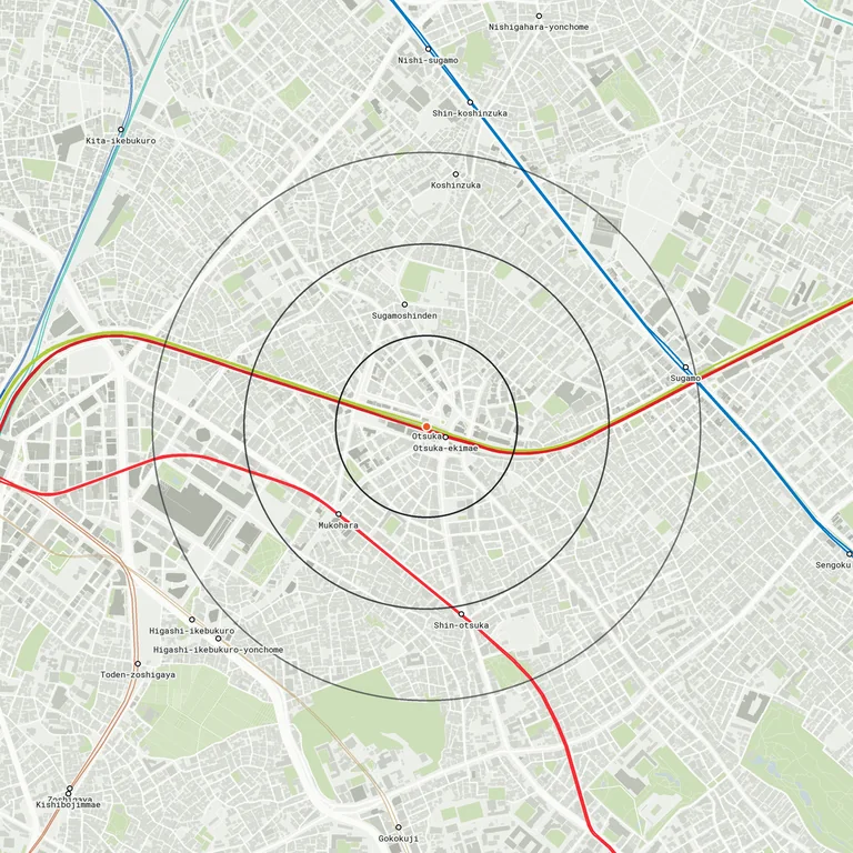 Map of Otsuka