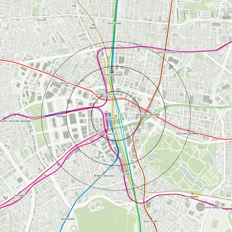 Map of Shinjuku