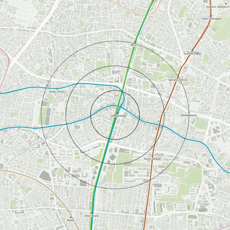 Map of Takadanobaba