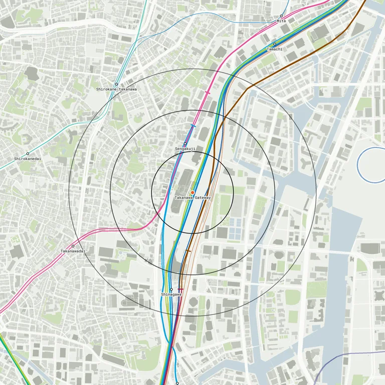 Map of Takanawa-Gateway