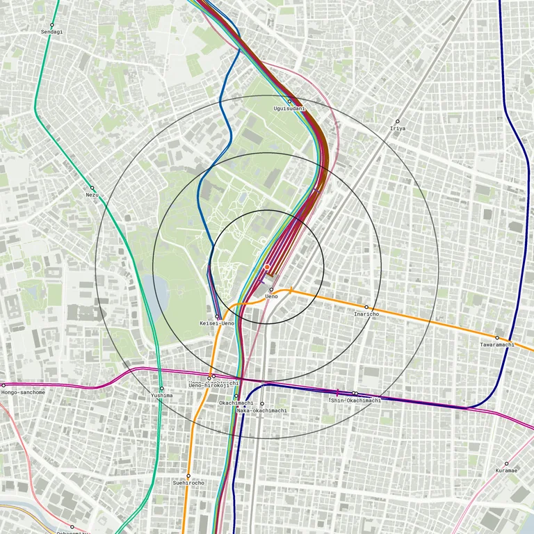 Map of Ueno