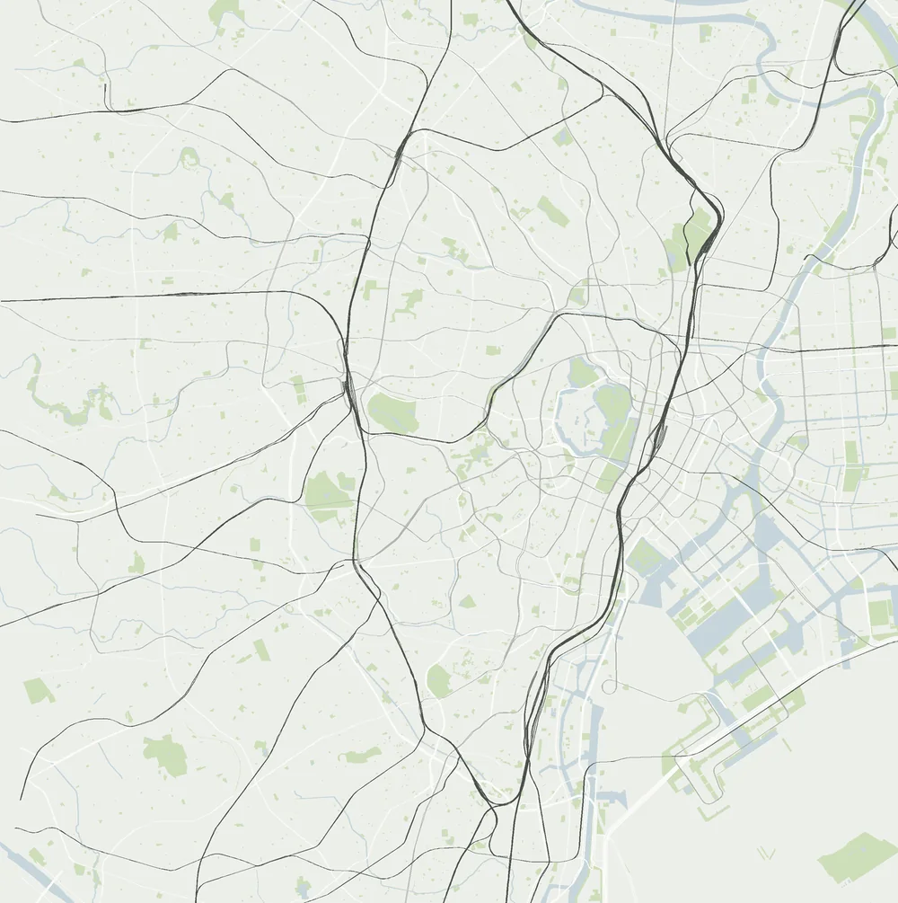 Map of Tokyo showing all 46 neighborhoods